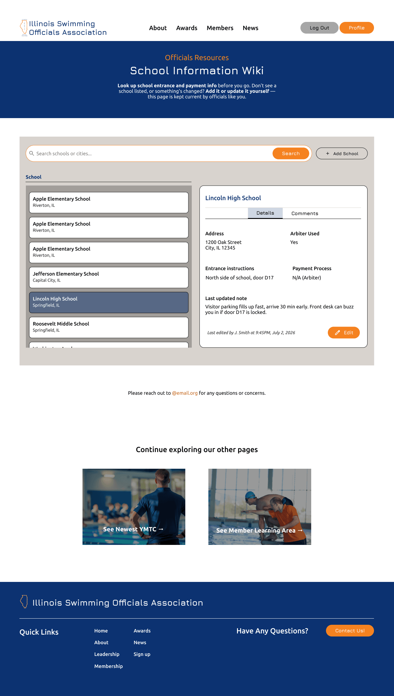 Proposed School Wiki Hi-fi: Details